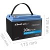 Qoltec Akumulator LiFePO4 Litowo-Żelazowo-Fosforanowy | 12.8V | 30Ah |  384Wh | BMS